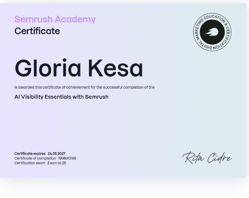 AI Visibility Essentials - Gloria Kesa