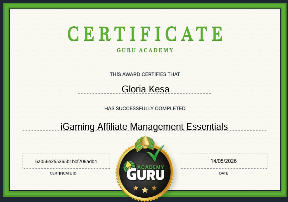 iGaming Affiliate Management - Gloria Kesa